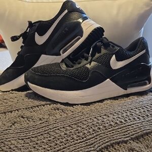 Black and White Air Max Sneakers